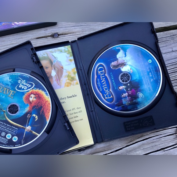 Lot 5 Disney Movies Aladdin Sequels Brave Bambi 2 Enchanted DVD Movies In Cases - Picture 4 of 8